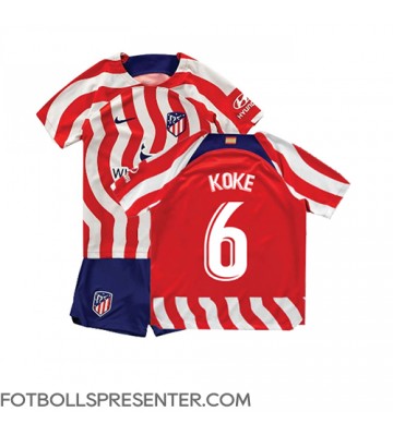 Atletico Madrid Koke #6 Hemmatröja Barn 2022-23 Kortärmad (+ korta byxor)
